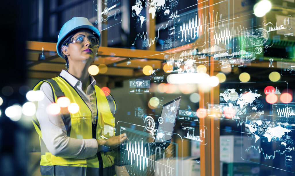 woman in warehouse LMS