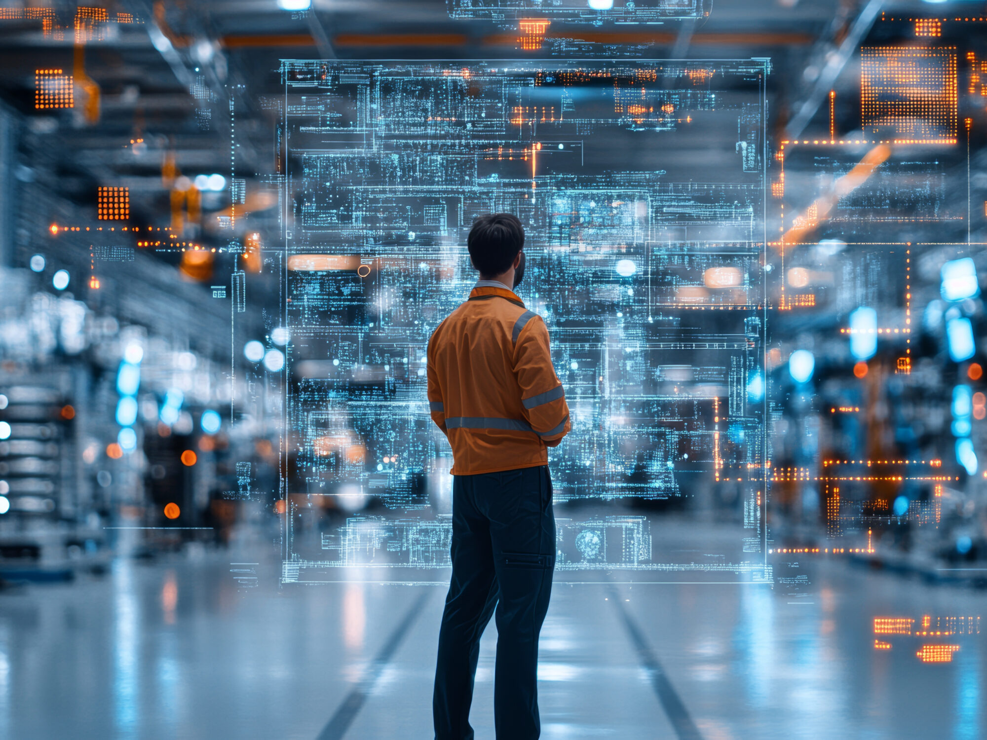 warehouse labor optimization person standing in warehouse